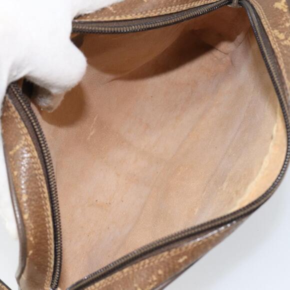 GUCCI GG Supreme Web Sherry Line Bag PVC Beige Gold 116 02 055 Auth 155594 - Picture 11 of 16